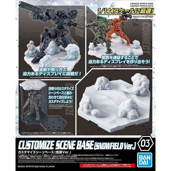Phụ kiện Gundam 30MM Customize Scene Base 03 - Snowfield Ver Sa bàn tuyết cho mô hình
