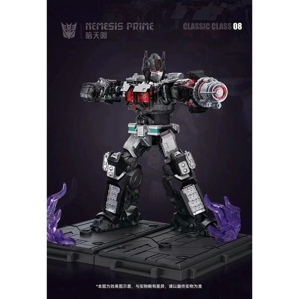  Transformers Model Kit Classic Class 08 Nemesis Prime 12.5cm Luminous Eyes - Blokees 71155 