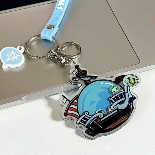  Móc khóa acrylic lắc tàu One Piece 