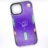  Case ốp trong suốt Evangelion Unit-01 cho iPhone 15/Plus/Pro/Pro Max 