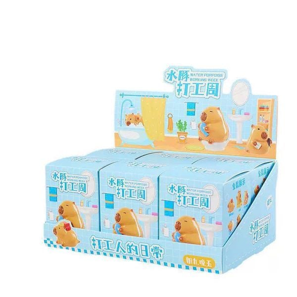 Hộp Mù Capybara Nô Lệ Tư Bản Blind Box random may mắn nhận mô hình ngẫu nhiên đáng yêu đẹp mắt