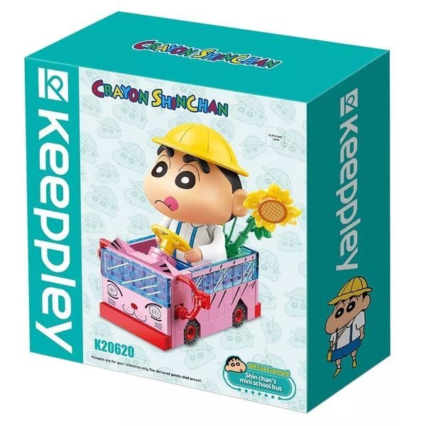 Mô hình Keeppley Crayon Shin Chan Xe Buýt Mini K20620 cực đẹp dễ thương mua trang trí làm quà tặng