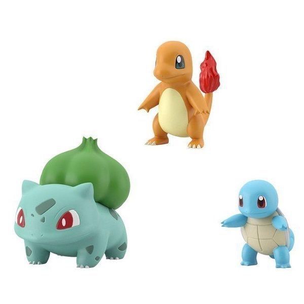 figure Pokemon Scale World Kanto - Charmander, Squirtle, Bulbasaur (Hitokage, Zenigame, Fushigidane) siêu đẹp
