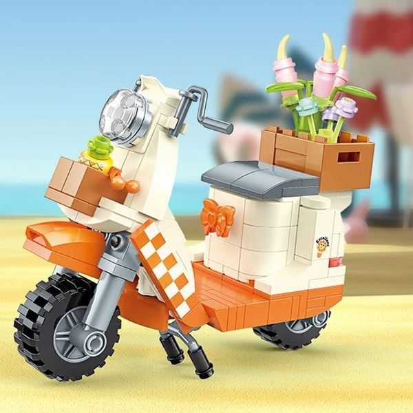  Mô hình lắp ráp Jaki Flowers Motorcycle 