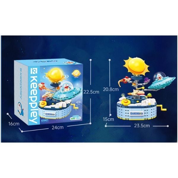  Mô hình khối gạch Keeppley Doraemon Phiêu Lưu Vũ Trụ K20421 