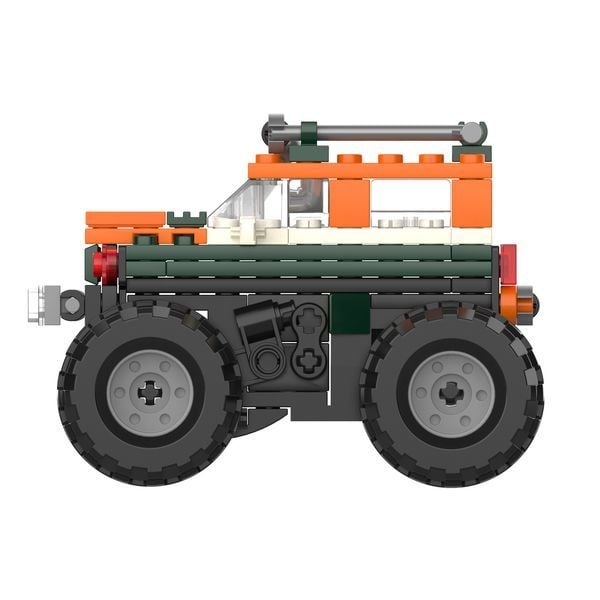 Mô hình lắp ráp Jaki Monster Truck Off-road No.2 đồ chơi đẹp mắt chất lượng tốt giá rẻ trưng bày trang trí góc học tập bàn làm việc phòng khách phòng ngủ không gian sống