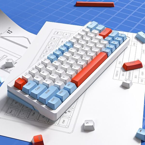  Bàn phím cơ có dây Zifriend ZA63 Salmon Wired Version Hot Swap 