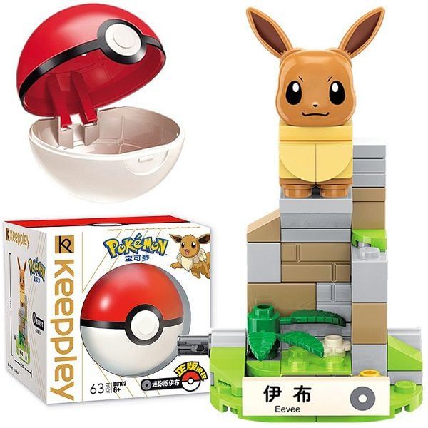  Đồ chơi lắp ráp xếp hình Pokemon Mini Eevee Keeppley - B0102 