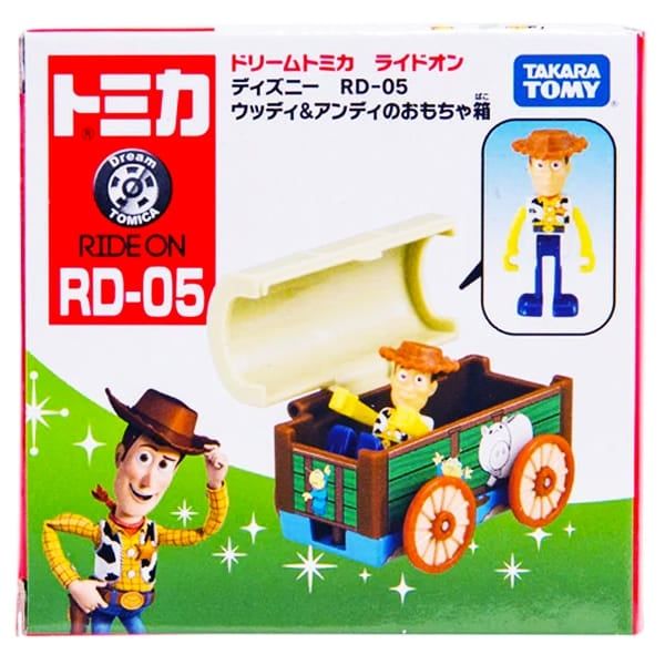  Đồ chơi mô hình xe Tomica DT Ride On Disney RD-05 Woody & Andy's Toy Box 