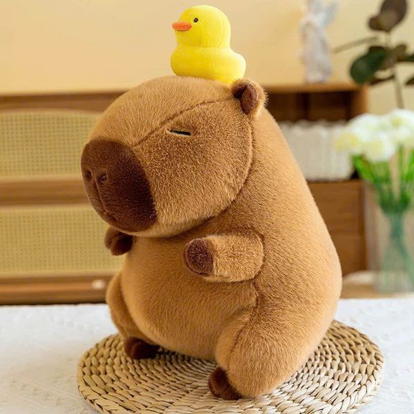 Gấu bông chuột lang nước Capybara Gà con 28cm đáng yêu dễ thương, mềm mại, cực thích hợp để ôm hoặc trưng bày