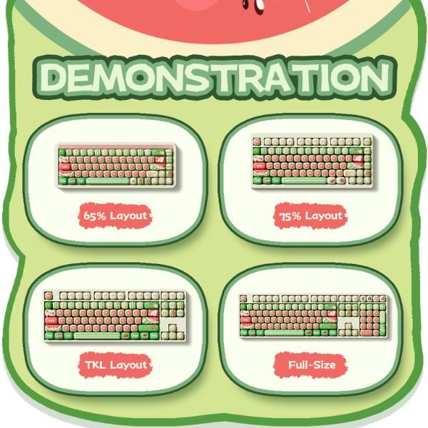  Bộ Keycap bàn phím cơ AKKO Watermelon 