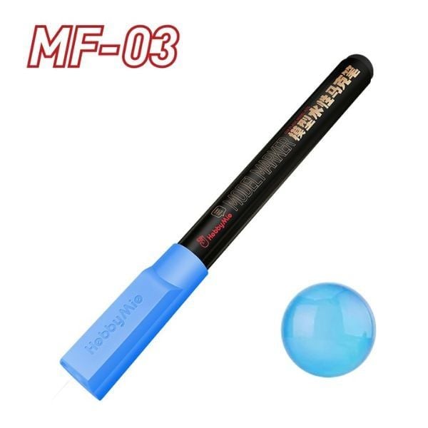 Bút sơn mô hình Water Based Matt Color Marker Hobby Mio - MF03 Fluorescent Blue lên màu đẹp mắt chất lượng tốt chính hãng giá rẻ custom gundam gunpla builder