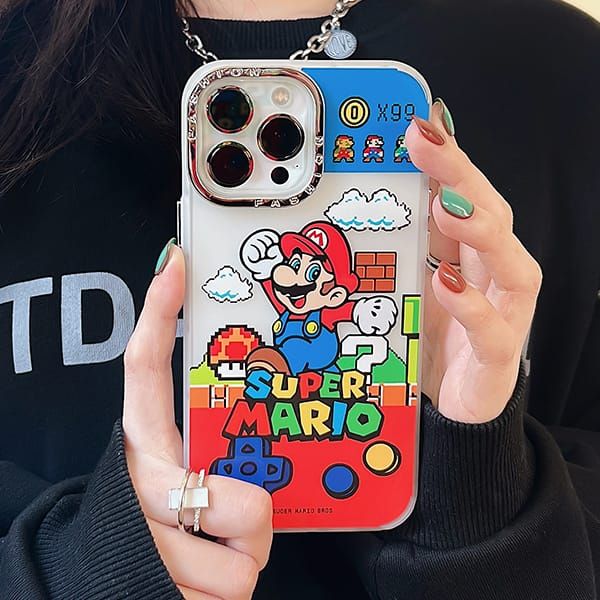  Case ốp Mario World cho iPhone 15/Plus/Pro/Pro Max 