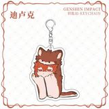  Móc khóa nhân vật Genshin Impact Pyjama Vol 1 