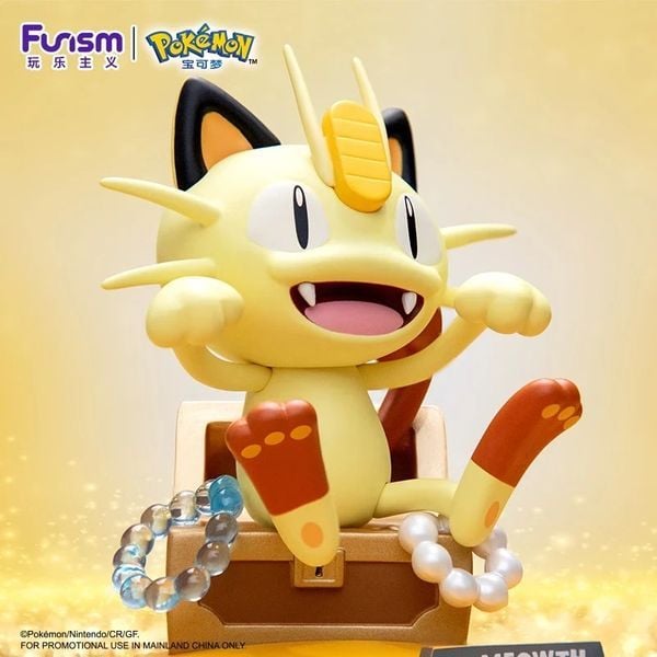 Funism Pokemon Prime Figure Mini Meowth Mô hình chính hãng đồ chơi màu sắc đẹp mắt dễ thương mua trang trí trưng bày làm quà tặng sưu tầm