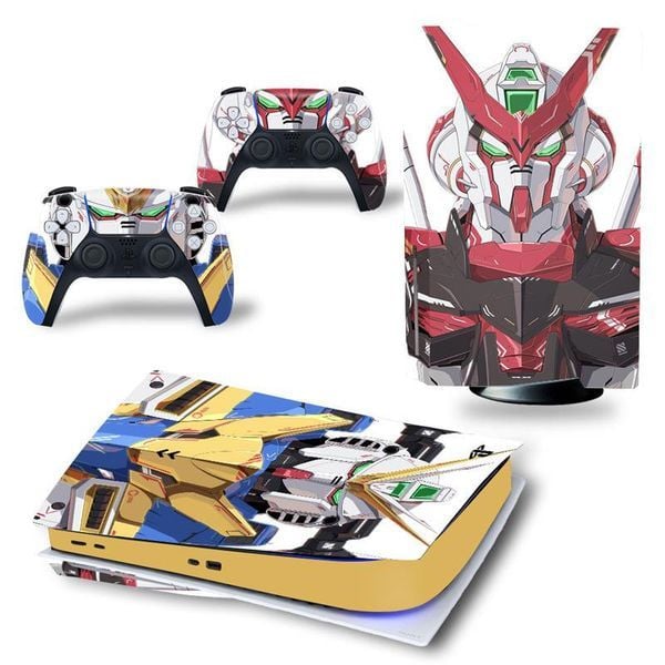  Skin dán trang trí chống trầy Gundam cho máy PS5 Standard 