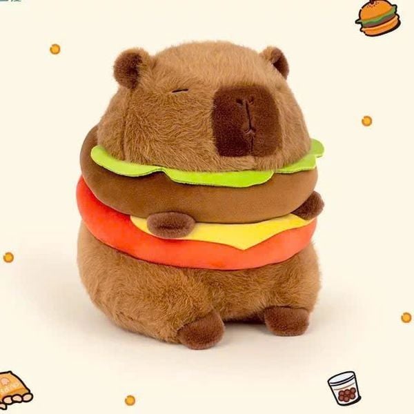  Gấu bông chuột lang nước Capybara hamburger 40cm 