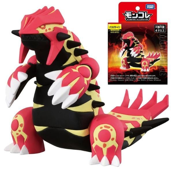 Mô hình Pokemon Moncolle Primal Groudon chính hãng takara tomy nhật bản xứng đáng có mặt trên bàn trưng bày của bạn
