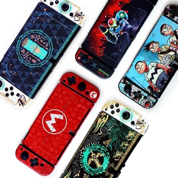Case ốp in hình bảo vệ Nintendo Switch OLED tặng kèm bảo vệ Joy-con gắn vừa dock