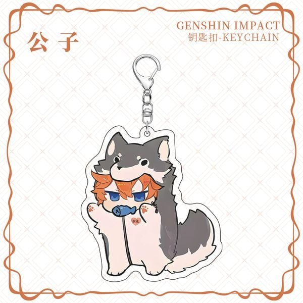  Móc khóa nhân vật Genshin Impact Pyjama Vol 1 