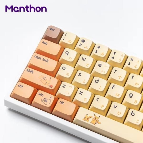  Bộ Keycap bàn phím cơ Manthon Pokemon Pikachu 
