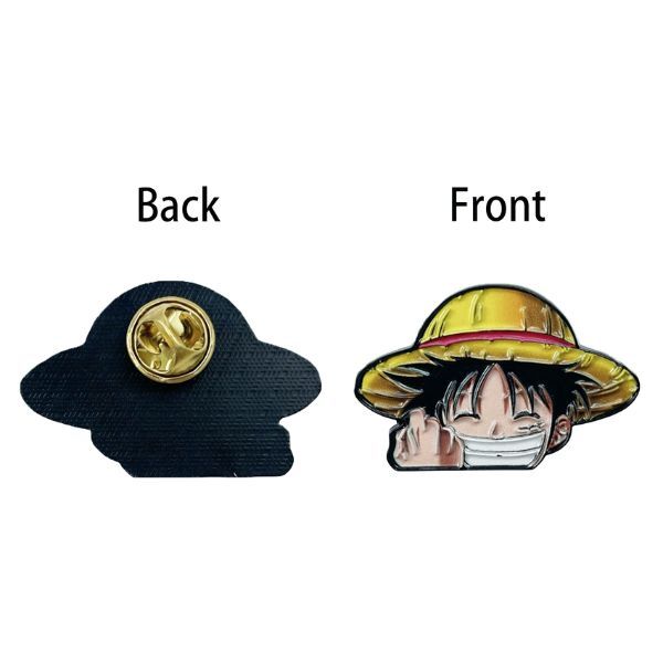  Huy hiệu Pin cài kim loại One Piece Luffy cười 