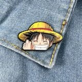  Huy hiệu Pin cài kim loại One Piece Luffy cười 