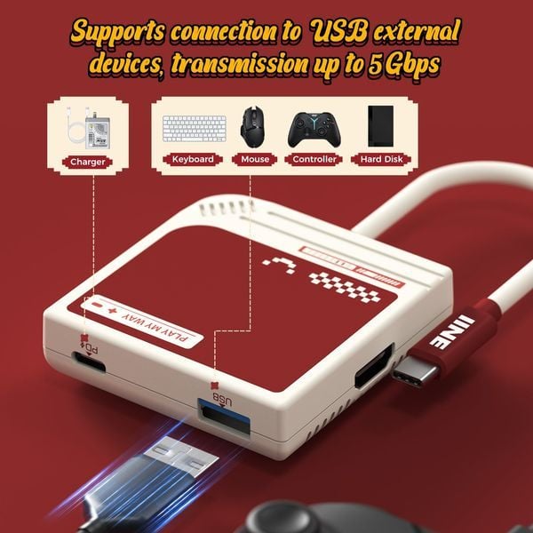  3-in-1 Nintendo Switch Video Capture Card Converter IINE L934 