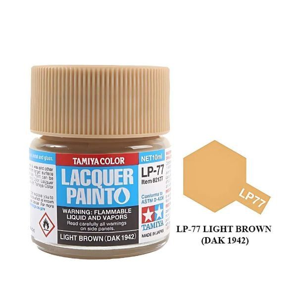  Sơn mô hình Tamiya Lacquer LP-77 Light Brown DAK 1942 - 82177 