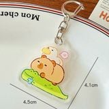  Móc khóa nhựa hình chuột lang nước Capybara Vol 1 