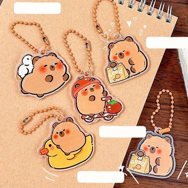  Móc khóa nhựa hình chuột lang nước Capybara Vol 2 