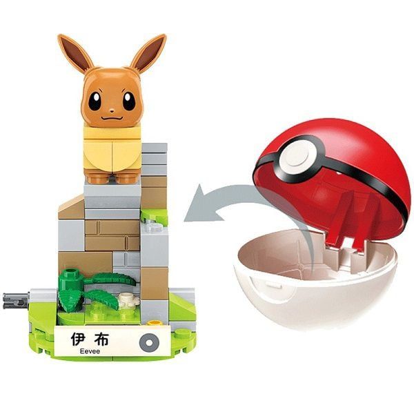  Đồ chơi lắp ráp xếp hình Pokemon Mini Eevee Keeppley - B0102 