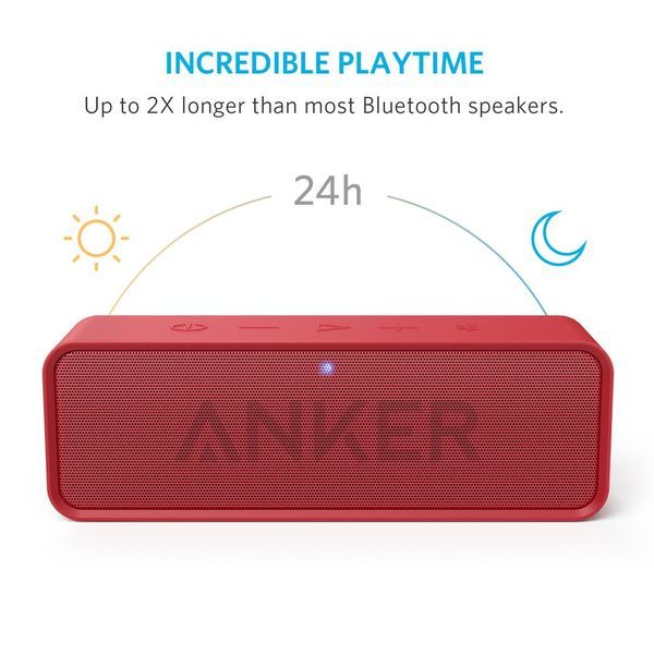Loa di ng Anker SoundCore Bluetooth Stereo Speaker Red A3102