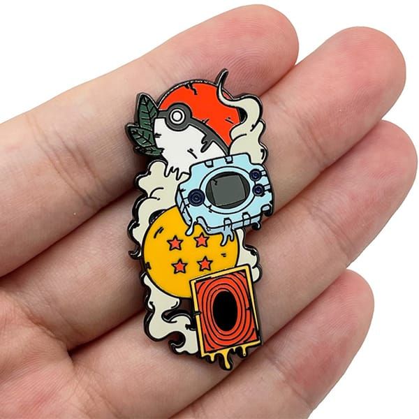  Huy hiệu pin kim loại anime kỷ niệm tuổi thơ 