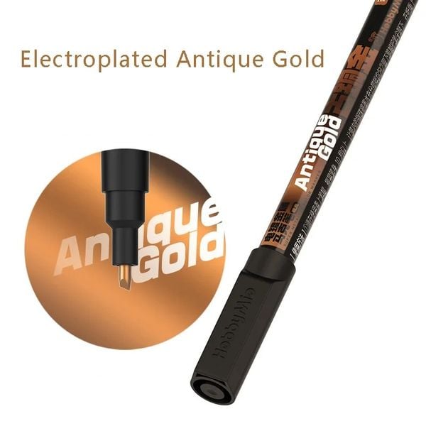 Bút sơn mô hình mạ ánh kim Electroplated Metal Marker Hobby Mio - Antique Gold lên màu kim loại đẹp mắt chất lượng tốt giá rẻ mua tặng bạn bè người thân gia đình trẻ nhỏ