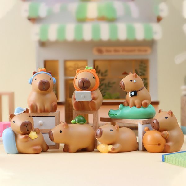 Đồ chơi mô hình Capybara Kapybara Working Week Blind Box đẹp mắt chính hãng chất lượng tốt mua tặng người thân yêu gia đình bạn bè
