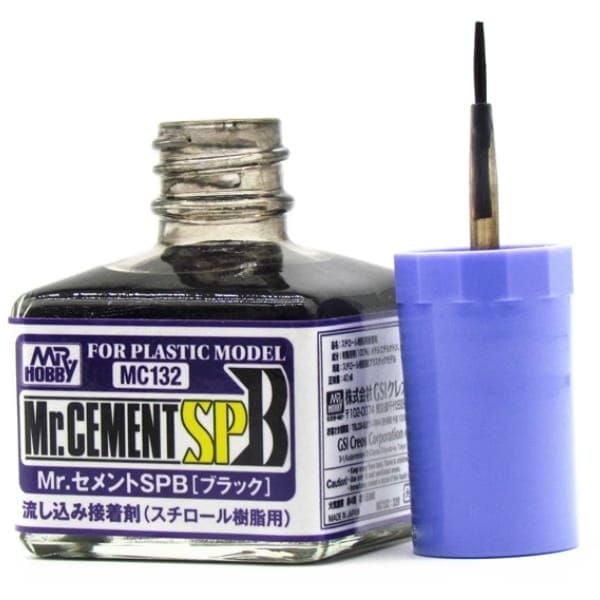  Mr. Cement SPB Black 40ml - GSI Creos Mr. Hobby MC132 