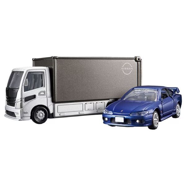  Tomica Premium Tomica Transporter Truck And Nissan Silvia S15 