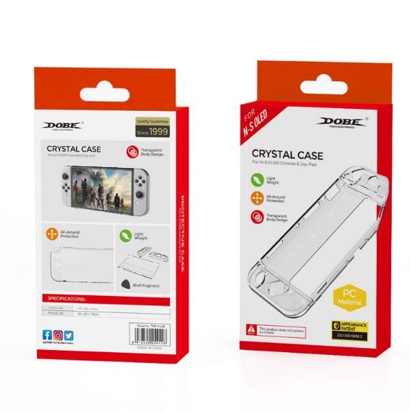 Case Ốp Trong Suốt Nintendo Switch OLED DOBE TNS-1133B Bảo Vệ Chiếc Máy Switch Của Bạn