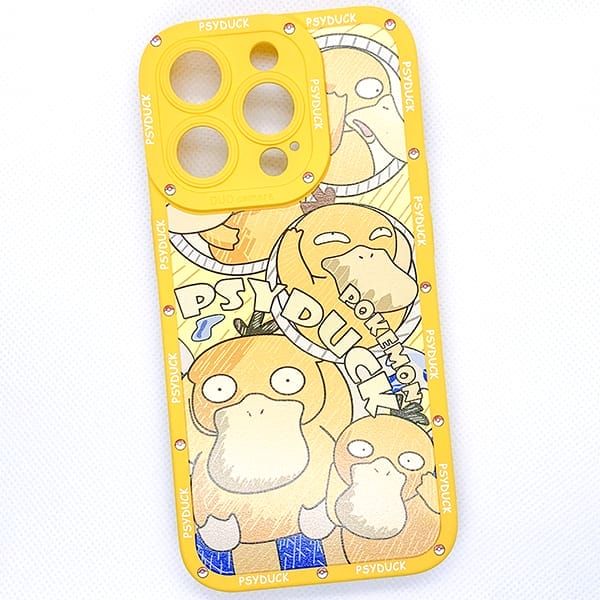  Ốp lưng Pokemon Psyduck cao cấp cho iPhone 15/Plus/Pro/Pro Max 