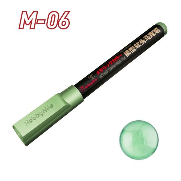  Bút sơn mô hình Water Based Soft Tip Marker Metallic Color Hobby Mio - M06 Metal Green 