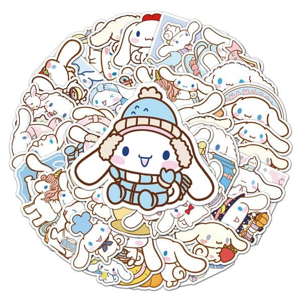  Hình dán sticker Sanrio Cinnamoroll tổng hợp 50 cái 