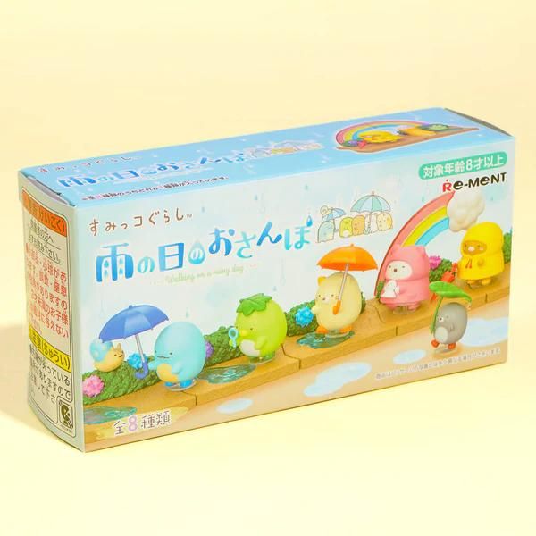  Sumikko Gurashi Walking on a Rainy Day - Re-Ment Blind Box 