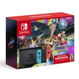  Nintendo Switch New Version Neon Red & Blue + Mario Kart 8 + 3M NSO 