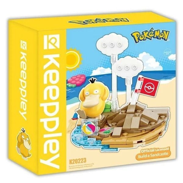 Keeppley Sunny Days Pokemon - Psyduck Build a Sandcastle K20223 dễ thương đẹp mắt chất lượng tốt nhựa ABS an toàn chính hãng giá rẻ quà tặng bạn bè người thân trưng bày trang trí