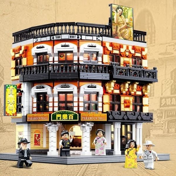 Mô hình lắp ráp Balody Shanghai Bund Paramount đồ chơi đẹp mắt chất lượng tốt giá rẻ trưng bày trang trí góc học tập bàn làm việc phòng khách phòng ngủ không gian sống