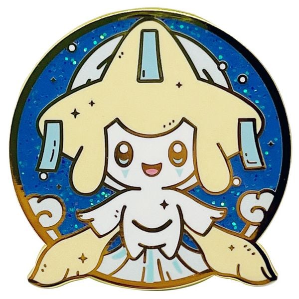  Huy hiệu Pokemon pin kim loại tròn viền vàng 
