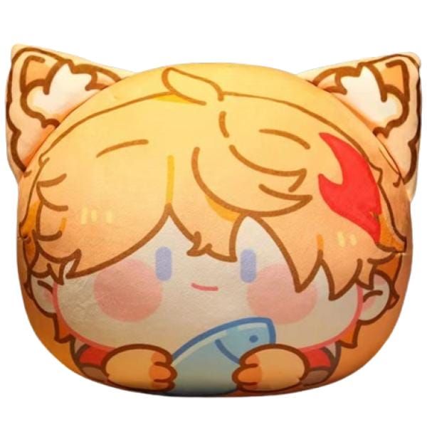 KC099 Kaedehara Kazuha Móc khóa vải thú bông tròn hình nhân vật Genshin Impact Chibi