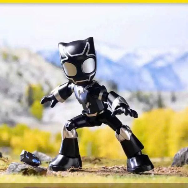 Spidey Amazing Friends Black Panther T'Challa Model Kit Blokees 74816 đồ chơi lắp ráp tạo dáng chiến đấu linh hoạt