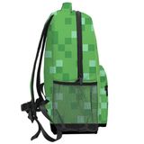  Balo cặp vải đeo lưng Minecraft Creeper 